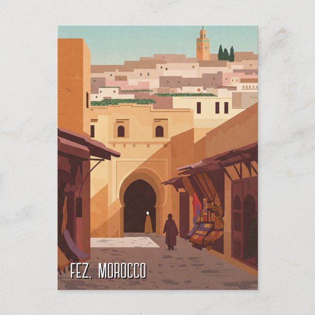 Carte Postale Fez Maroc Voyages (Devant)