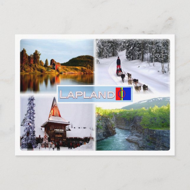 Carte Postale FI Lapland - Lac Inari - Lammintupa - Santa Claus (Devant)