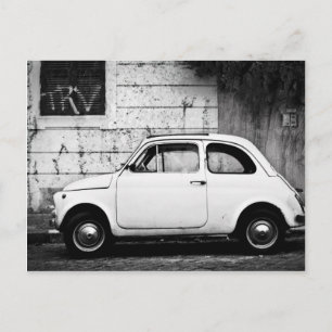 Carte Postale Fiat 500 à Rome, Italie