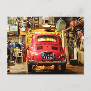 Carte Postale Fiat 500, Cinquecento en Italie