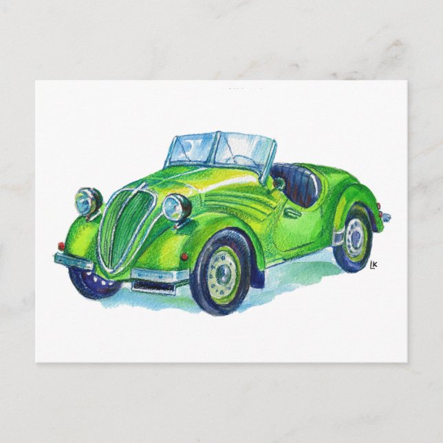 Carte Postale Fiat 500 "Topolino" (1939) Italie (Devant)