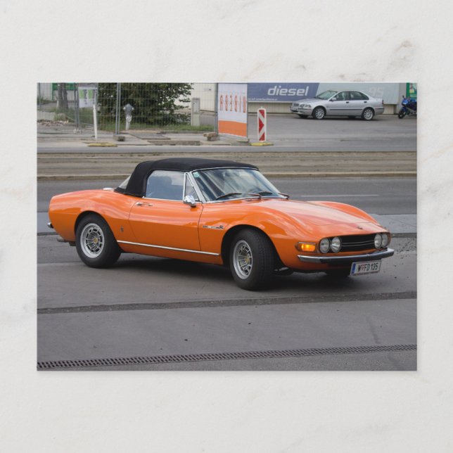 Carte Postale Fiat Dino Spider (Devant)