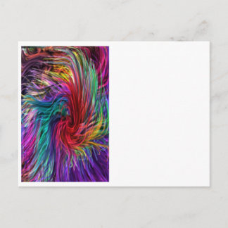 Carte Postale FIBER Threads Spaghetti - Graphisme étincelant