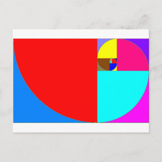 Carte Postale fibonacci espiral