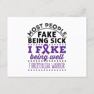 Carte Postale Fibromyalgie Warria Fake Être bien