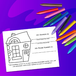 Carte Postale Fiche d'activité de la Maison Enseigner les inform