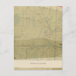 Carte Postale Fiche géologique détaillée XXII