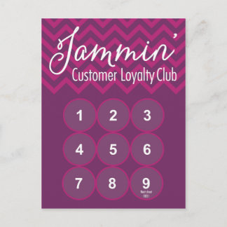 Carte postale fidélité du client