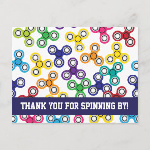 Carte Postale Fidget Spinner Anniversday Merci