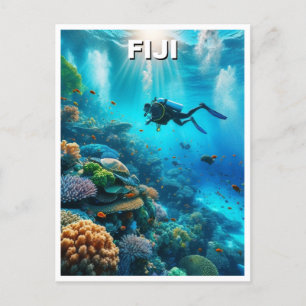 Carte Postale Fidji Plongée sous-marine