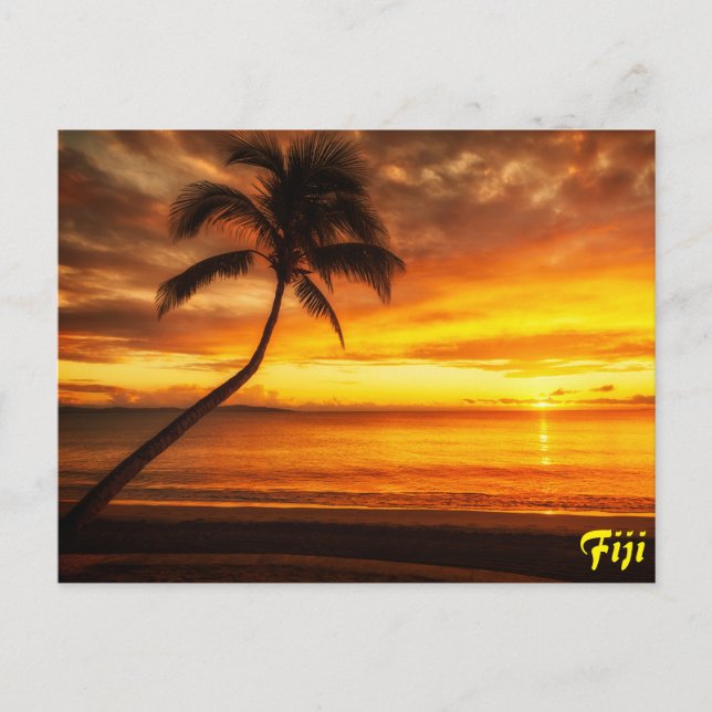 Carte postale Fidji Sunset (Devant)