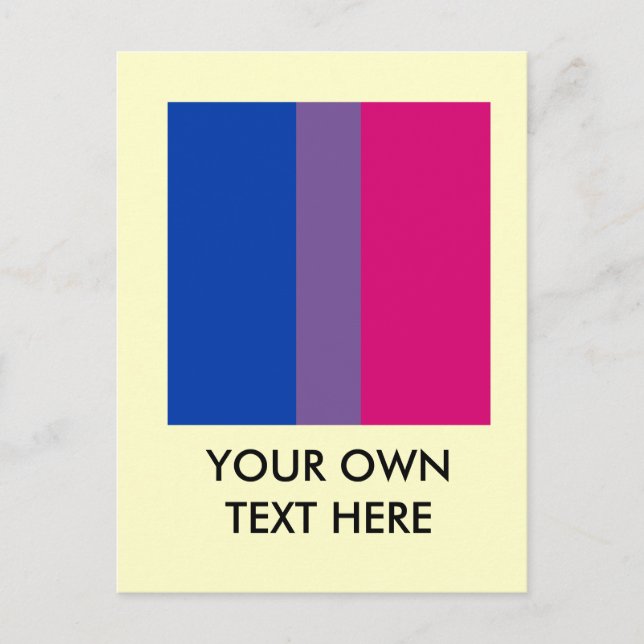 Carte Postale Fier bisexuel (Devant)