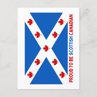 CARTE POSTALE FIER D'ÊTRE CANADIEN ÉCOSSE !