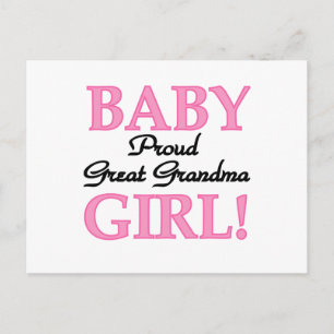 Carte Postale Fier Grand Grand-mère Baby Girl Tshirts et cadeaux