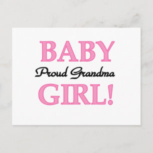 Carte Postale Fier Grand-mère Baby Girl Tshirts et cadeaux