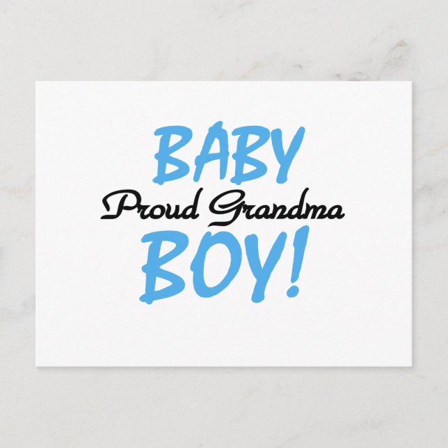 Carte Postale Fier T-shirts et cadeaux pour bébé grand-mère (Devant)