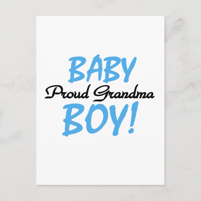 Carte Postale Fier T-shirts et cadeaux pour bébé grand-mère (Devant)