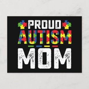 Carte Postale Fière Autisme Mère Sensibilisation Famille Autiste