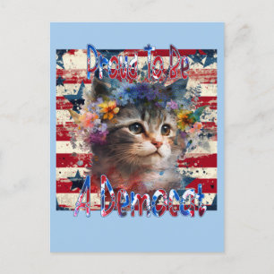Carte Postale Fière D'Être Démocrate
