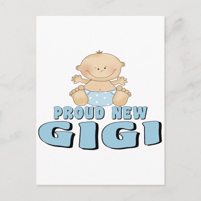 Carte Postale Fière Nouveau T-shirt Gigi (Devant)