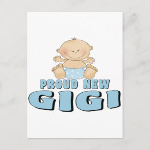 Carte Postale Fière nouvelle Gigi T-shirt