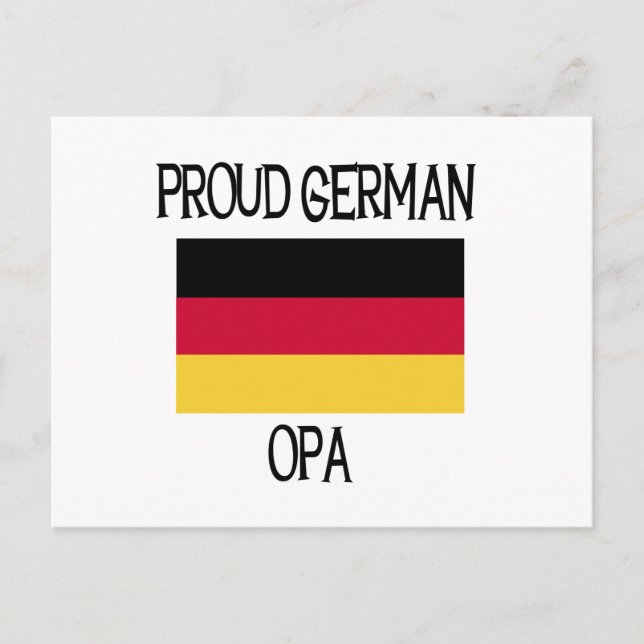 Carte Postale Fière Opa allemande (Devant)
