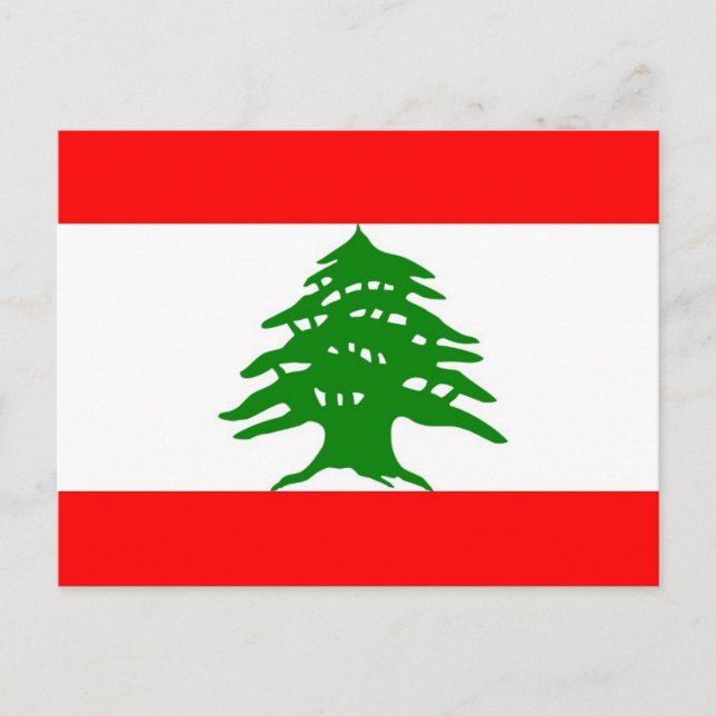Carte Postale Fièrement Libanais - fier d'être libanais - le (Devant)