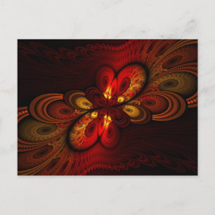Carte Postale Fieri Abstrait Fractal Art