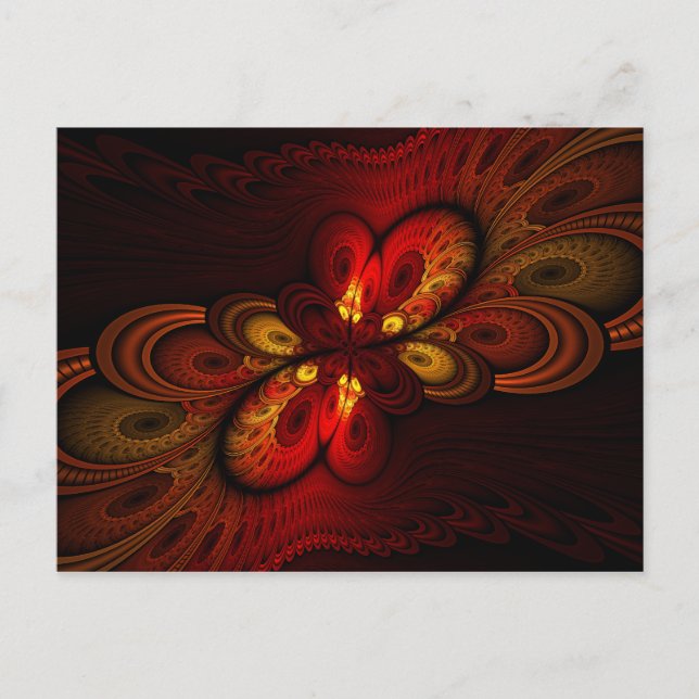 Carte Postale Fieri Abstrait Fractal Art (Devant)