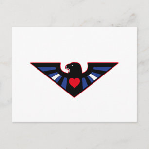 Carte Postale Fierté de l'aigle en cuir