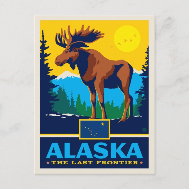 Carte Postale Fierté de l'État | Alaska (Devant)