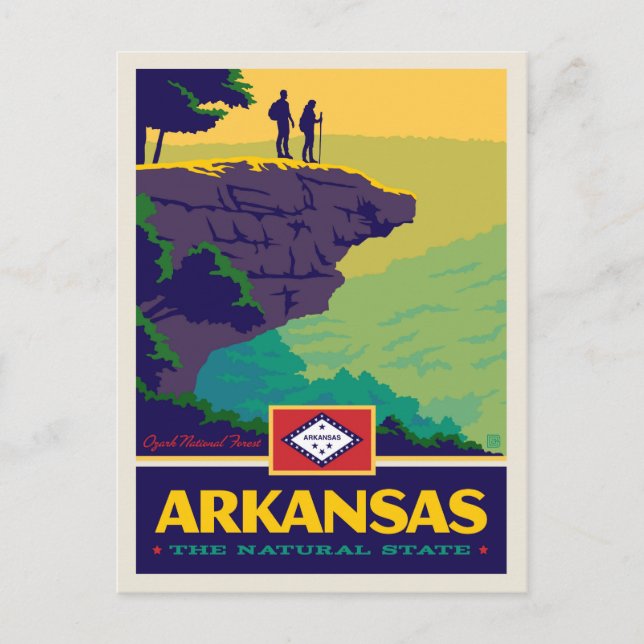 Carte Postale Fierté de l'État | Arkansas (Devant)