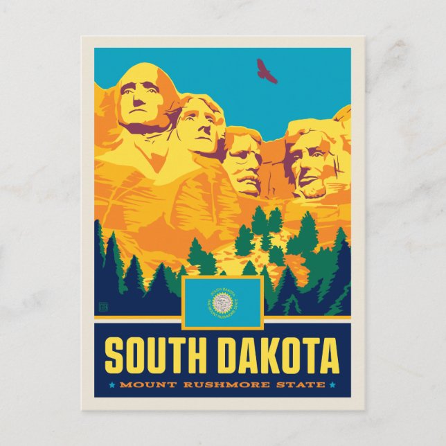 Carte Postale Fierté de l'État | Dakota du Sud (Devant)