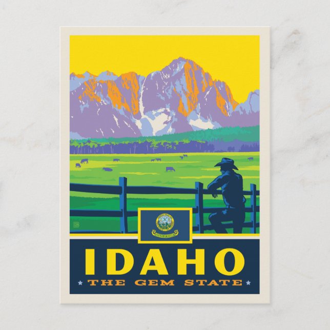 Carte Postale Fierté de l'État | Idaho (Devant)