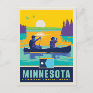 Carte Postale Fierté de l'État Minnesota