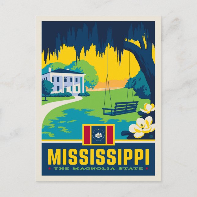 Carte Postale Fierté de l'État | Mississippi (Devant)