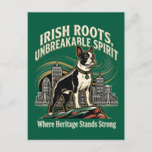 Fierté de l'héritage irlandais du Boston Terrier
