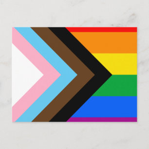 Carte Postale Fierté de progrès LGBTQ+