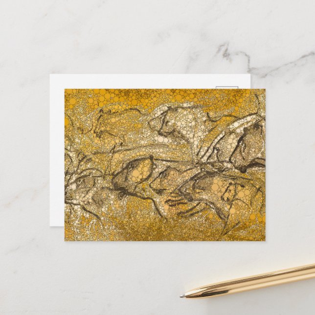 Carte Postale Fierté Des Lions, Points D'Infinité - Après La Gro (Devant/Arrière en situation)