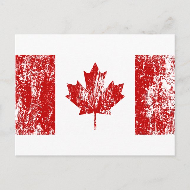 Carte Postale Fierté du drapeau du Canada (Devant)