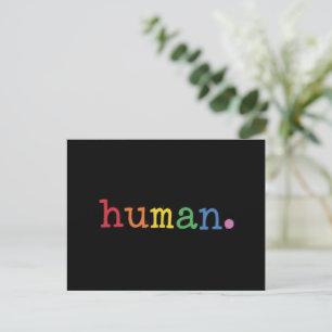 Carte Postale Fierté Humaine LGBT Arc-en-ciel Égalité LGBTQ