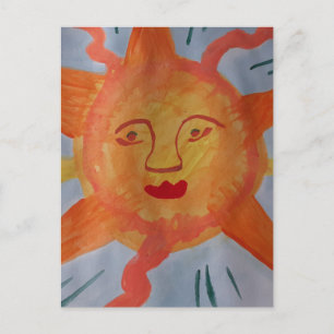 Carte Postale Fiery Sun Flat