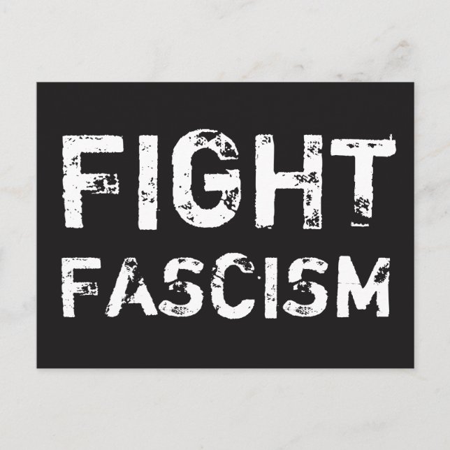 Carte Postale FIGHT FASCISM Social Justice Postcard (Devant)