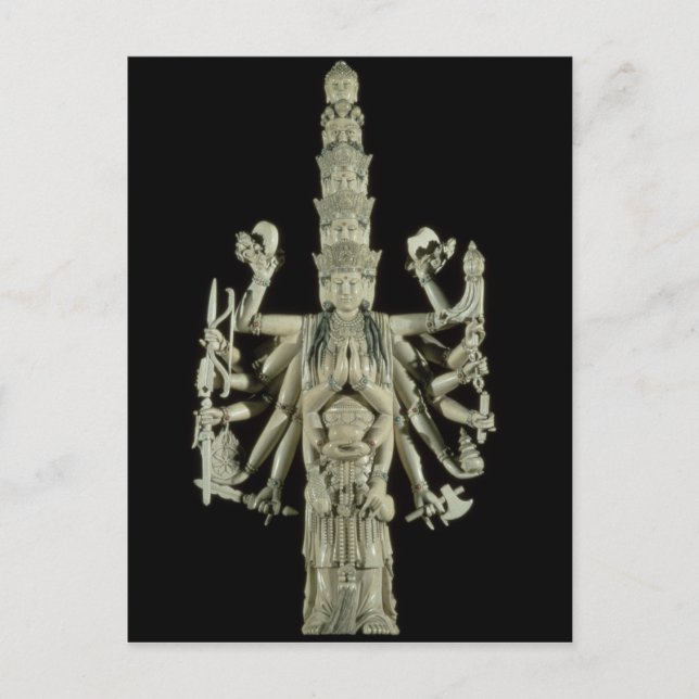 Carte Postale Figure de la déesse indoue Kali (Devant)