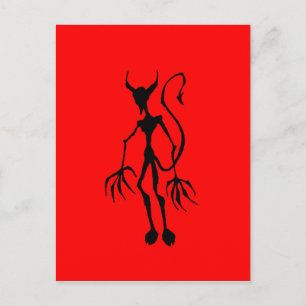 Carte Postale Figure de la sticle de diable déplaisante