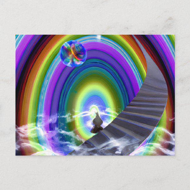 Carte Postale Figure de mystère au Stargate interdimensionnel (Devant)