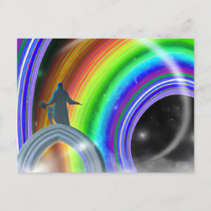Carte Postale Figure de mystère au Stargate interdimensionnel