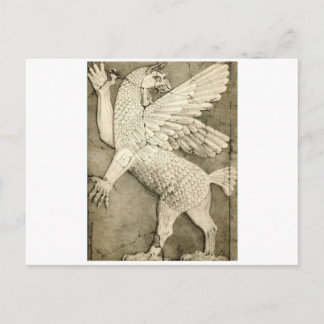Carte Postale Figure mythologique ailée
