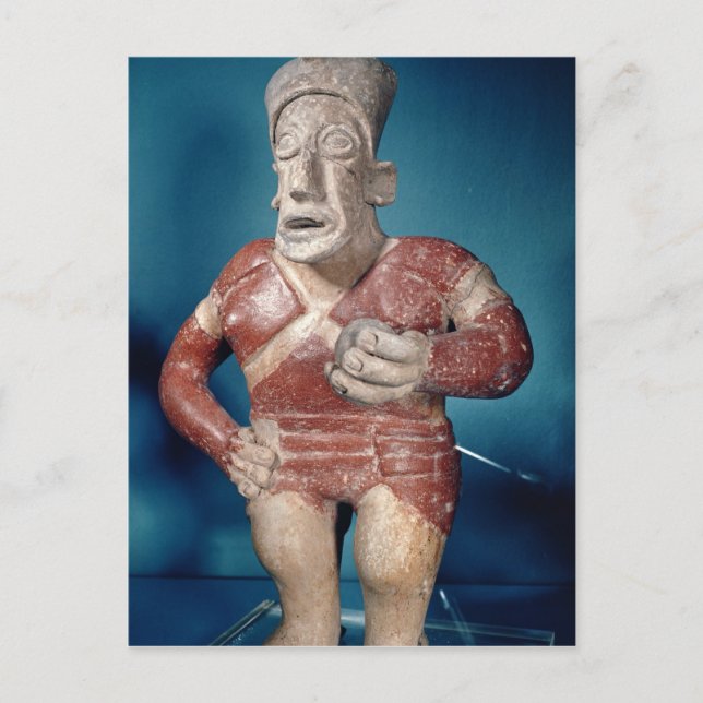 Carte Postale Figurine d'un joueur de tlachtli portant un casque (Devant)