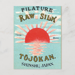 Carte Postale Filature Soie brute